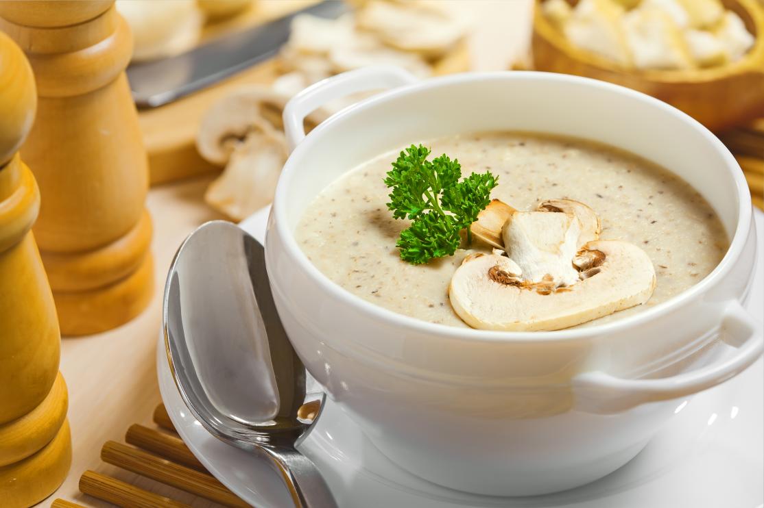 Creamy mushroom soup