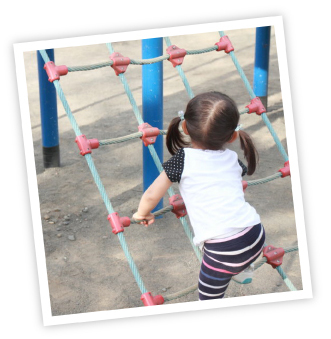 toddler climbing ladder